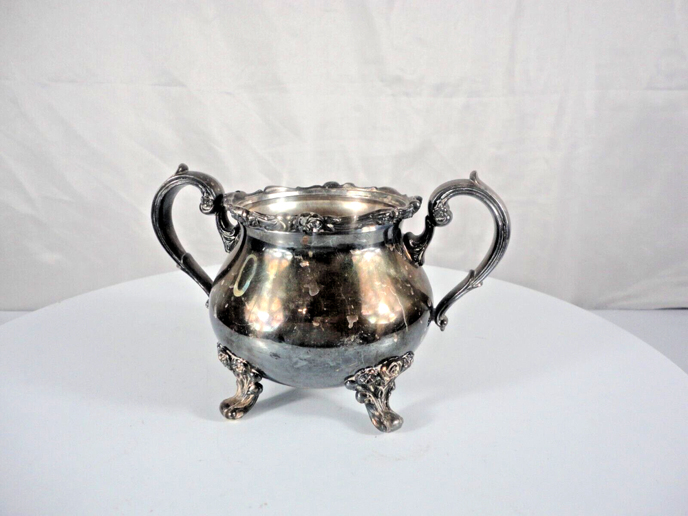 Webster & Wilcox International Silver Co. Sugar Creamer Bowl double handle