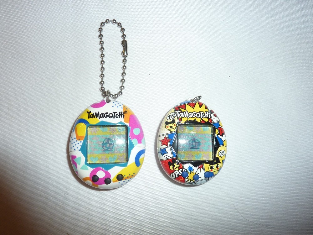 2 Tamagotchi Mametchi Comic Style Tested Works Fresh Battery 2017