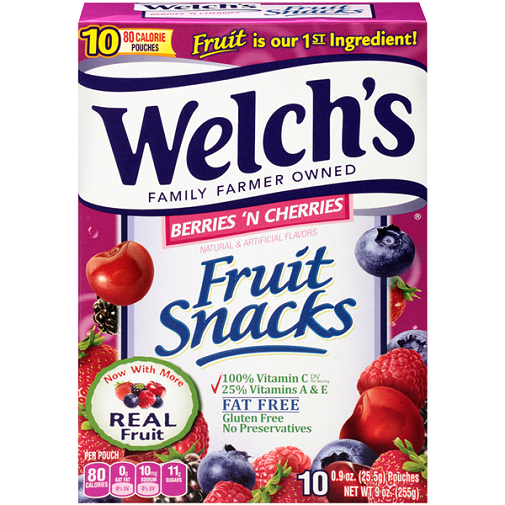 Welch's Berries 'N Cherries Fruit Snacks