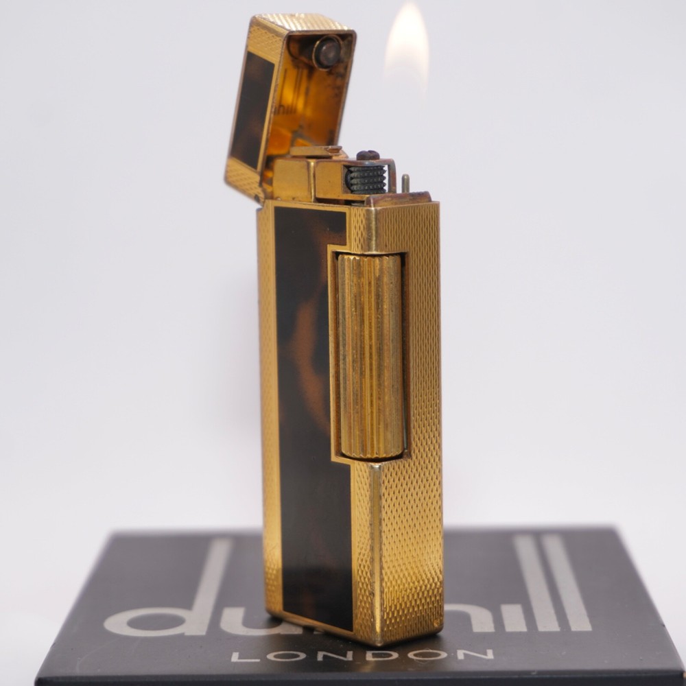 Dunhill Lighter Brown Shell-Ultrasonically cleaned_Working