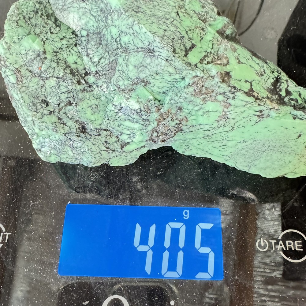 Natural Variscite 406 Grams Green Solid And Hard Great Looking Matrix