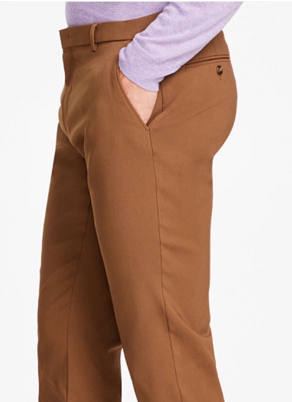 Tommy Hilfiger Tate Modern-Fit ThFlex Stretch Performance Solid Pant Camel-32/32