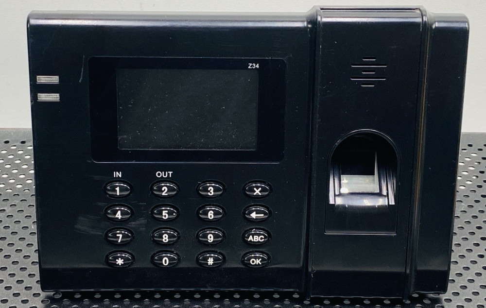 AMANO FINGERPRINT TIME CLOCK W/ POWER ADAPTER