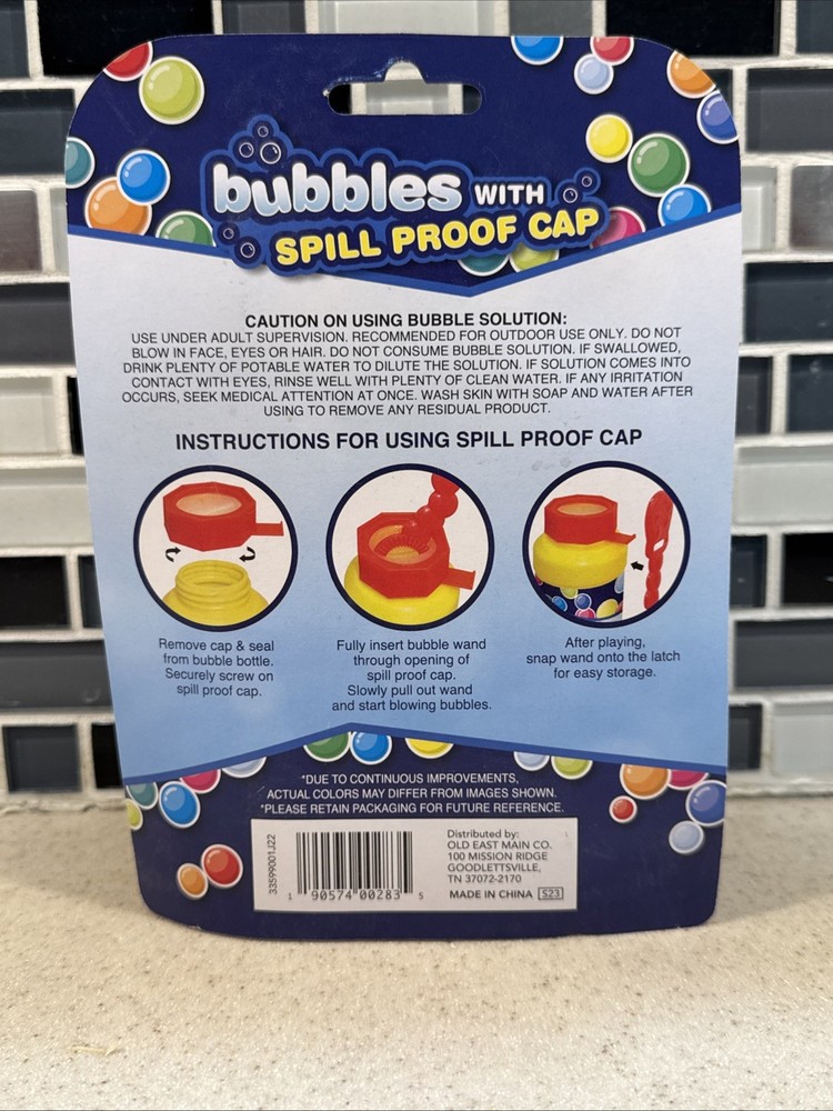 Bubbles For Kids With Spill Proof Cap