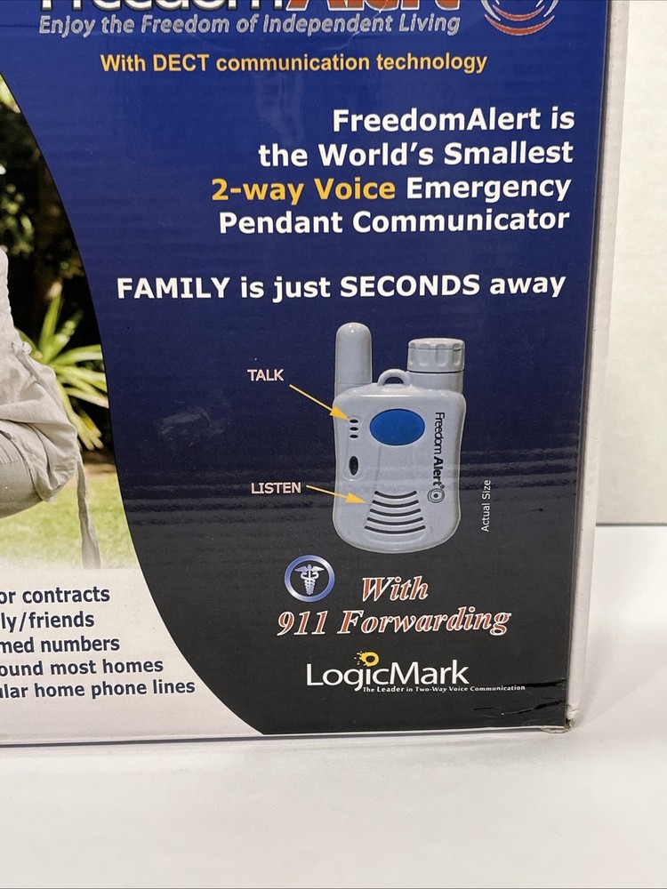 LogicMark 35911 Freedom Alert Emergency System DECT Technology