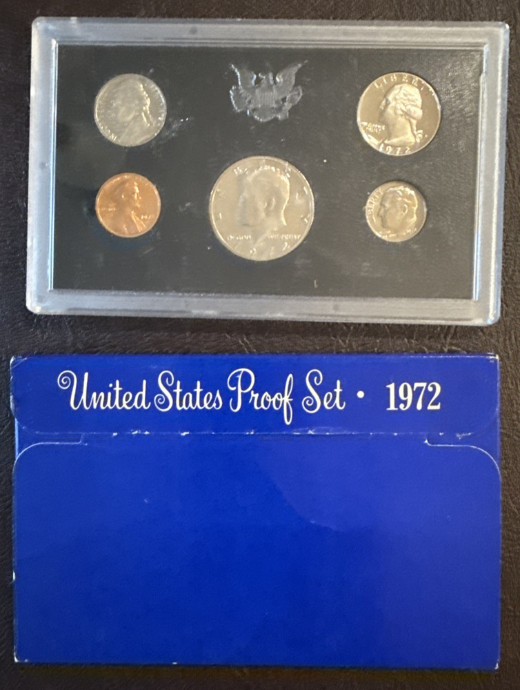 1972-S US Proof Set - 5 Coins - OGP