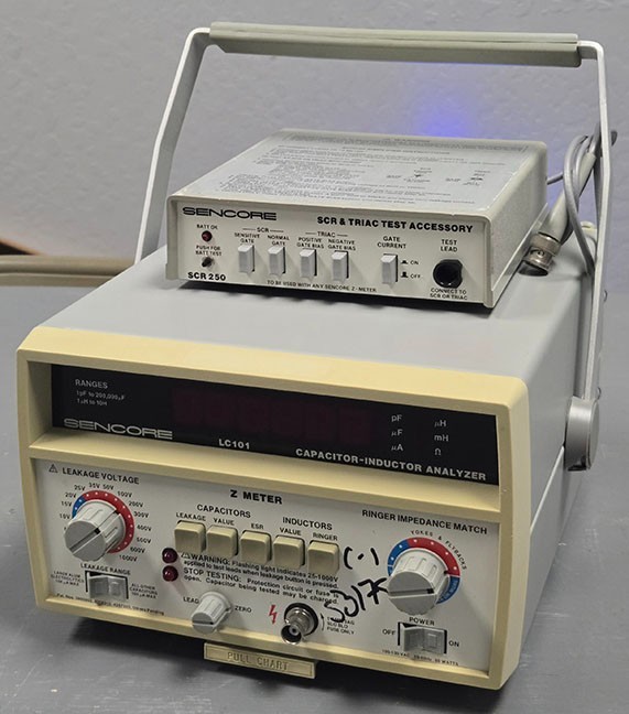 Sencore LC101 Capacitor Inductor Analyzer & SCR250 Test Accessory