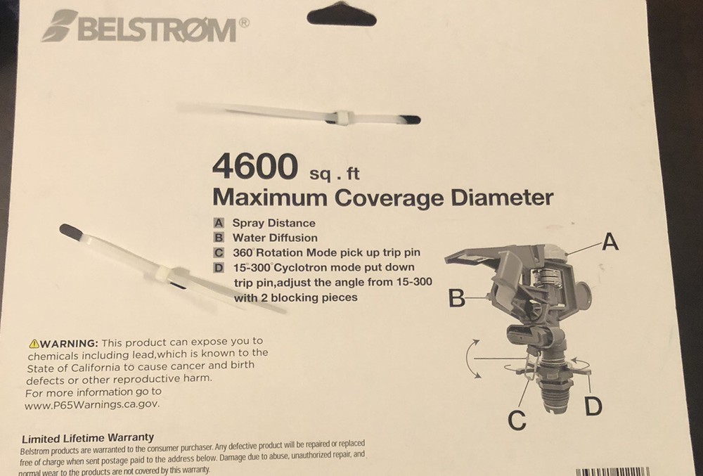 belstrom impulse sprinkler new