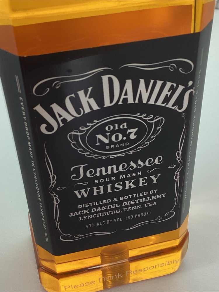 Jack Daniels Whiskey Acrylic Tap Pull Handle Bar Accessory RARE