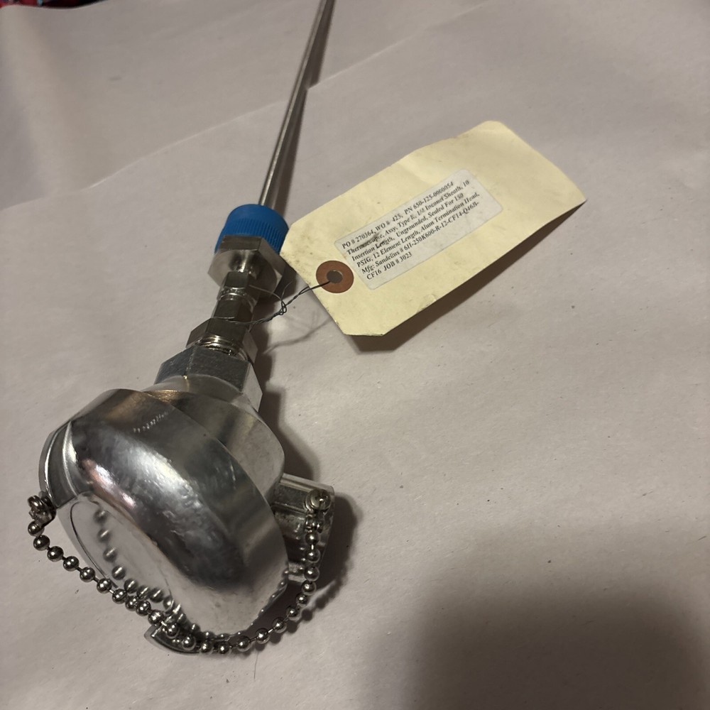 Sandelius 10” type k thermocouple assembly