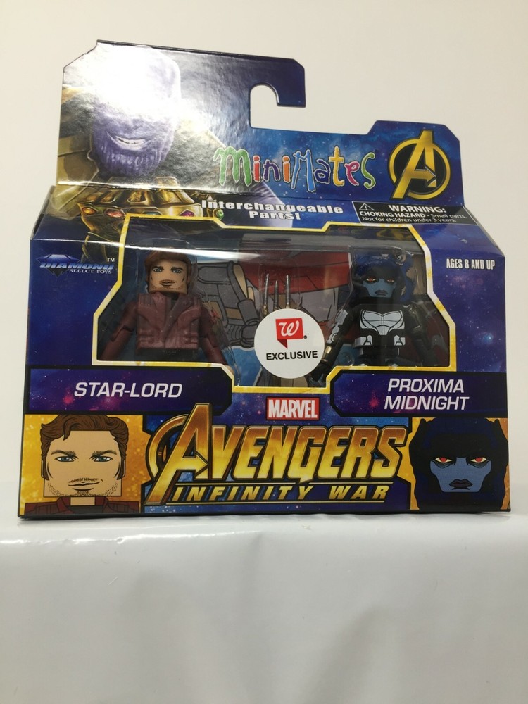 Marvel Minimates Star-lord Proxima Midnight Figure Exclusive 2 pack