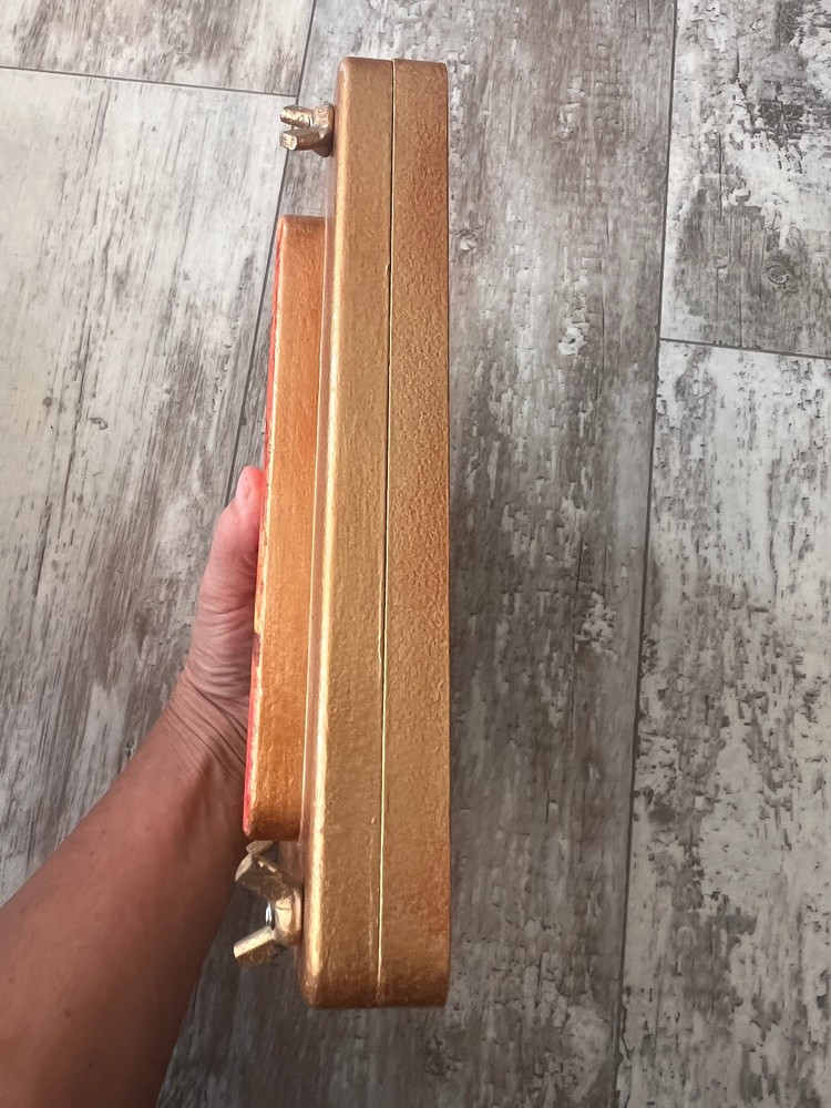 Vintage Style Hand Painted Solid Wood Flower Press Leaf Press