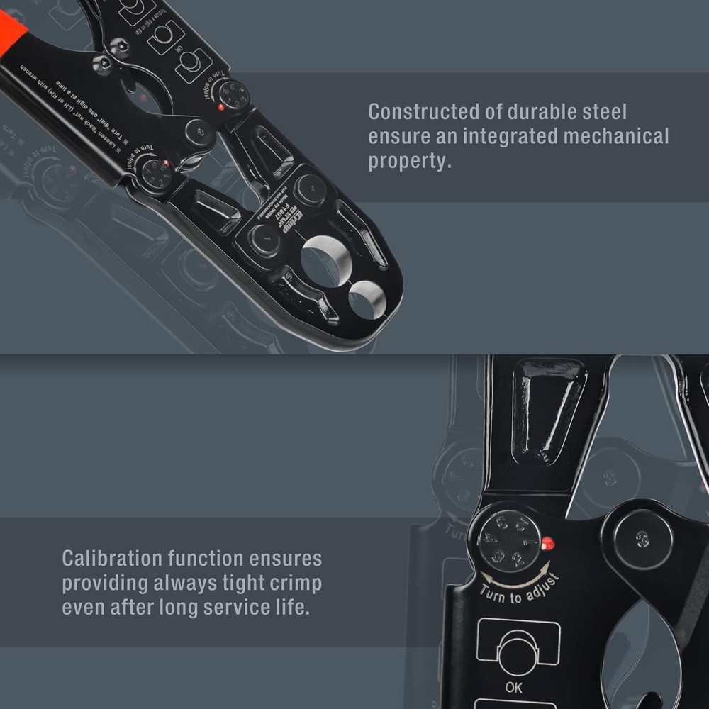 iCrimp Combo Pex Pipe Crimping Tool - ASTM 1807 Standard