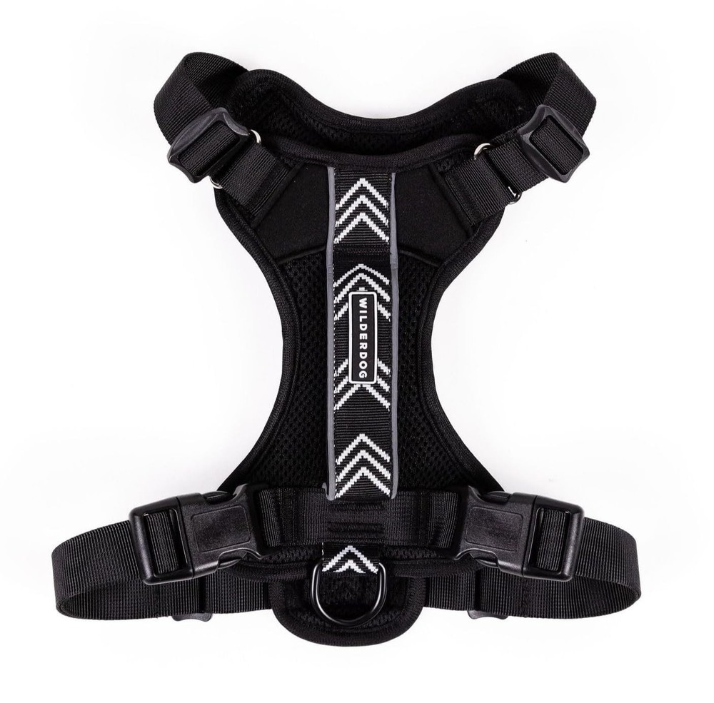 Lightweight Dog Harness with Reflective Straps - Large - Black