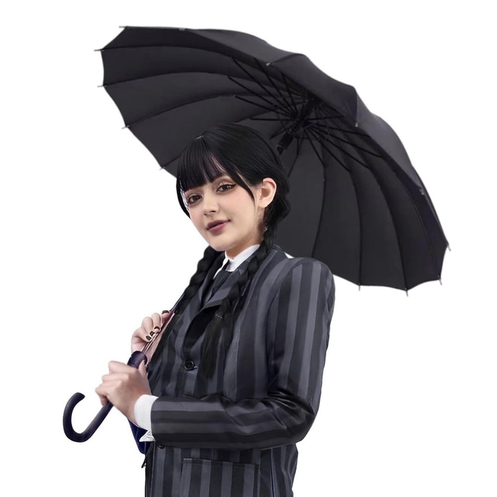 MUPUL Black Braided Wig With Bangs Long Braid 24 Inch, /