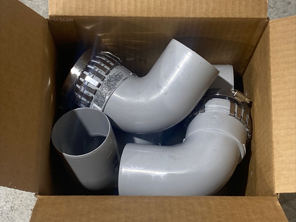 Duravent PolyPro 3PPS-E90C 3” Single Wall PP 90-degree Elbow Qty:6 New