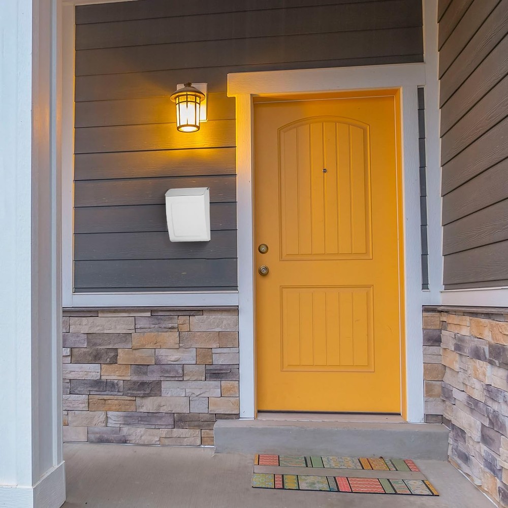 Architectural Mailboxes Aspen™ Locking, Vertical Wall-Mounted Small, White