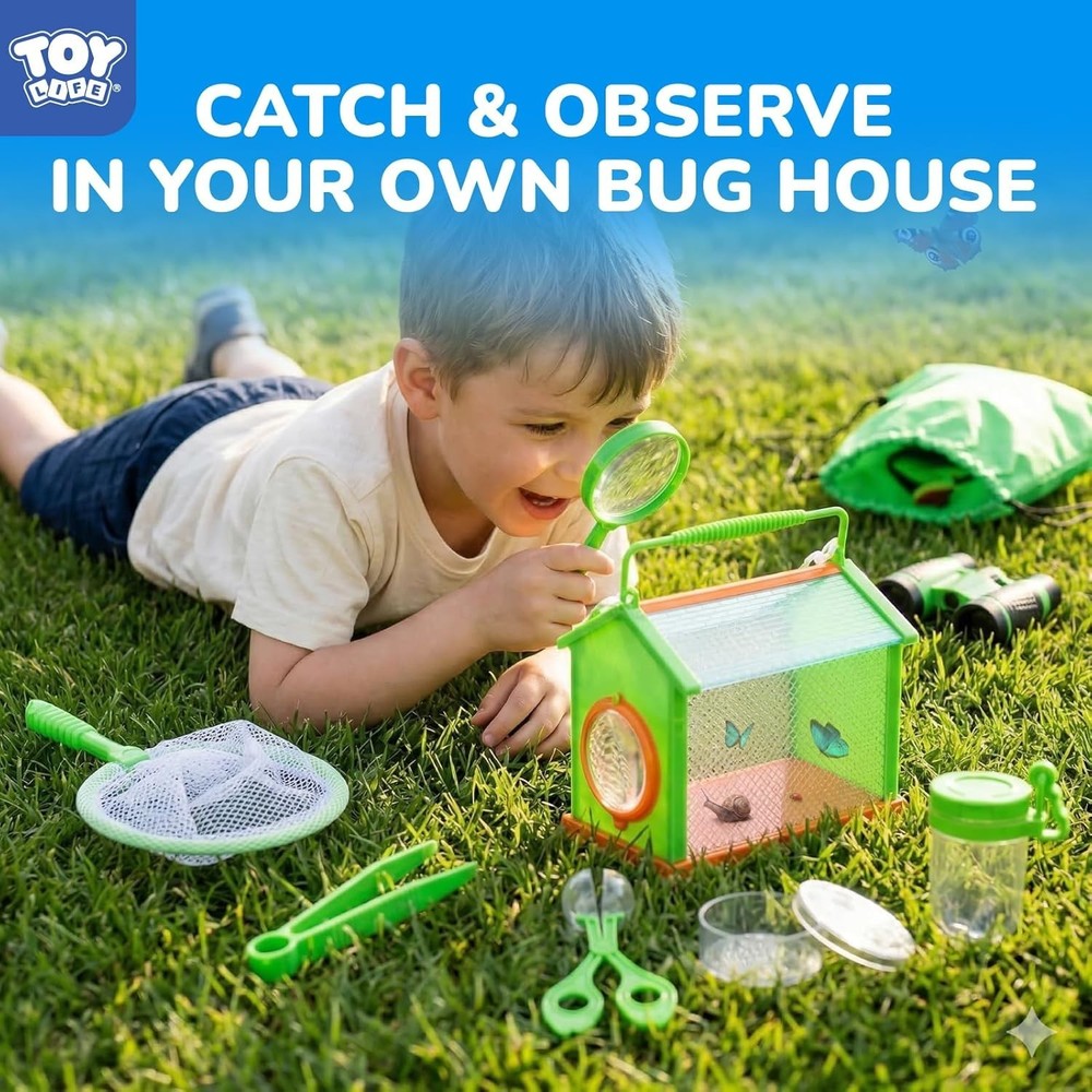 Bug Catcher for Kids, Bug Catching Kit Kids Explorer Kit with Bug Net, Catchi...