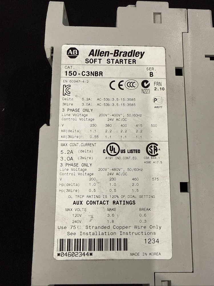 Allen-Bradley 150-C3NBR Soft Motor Controller