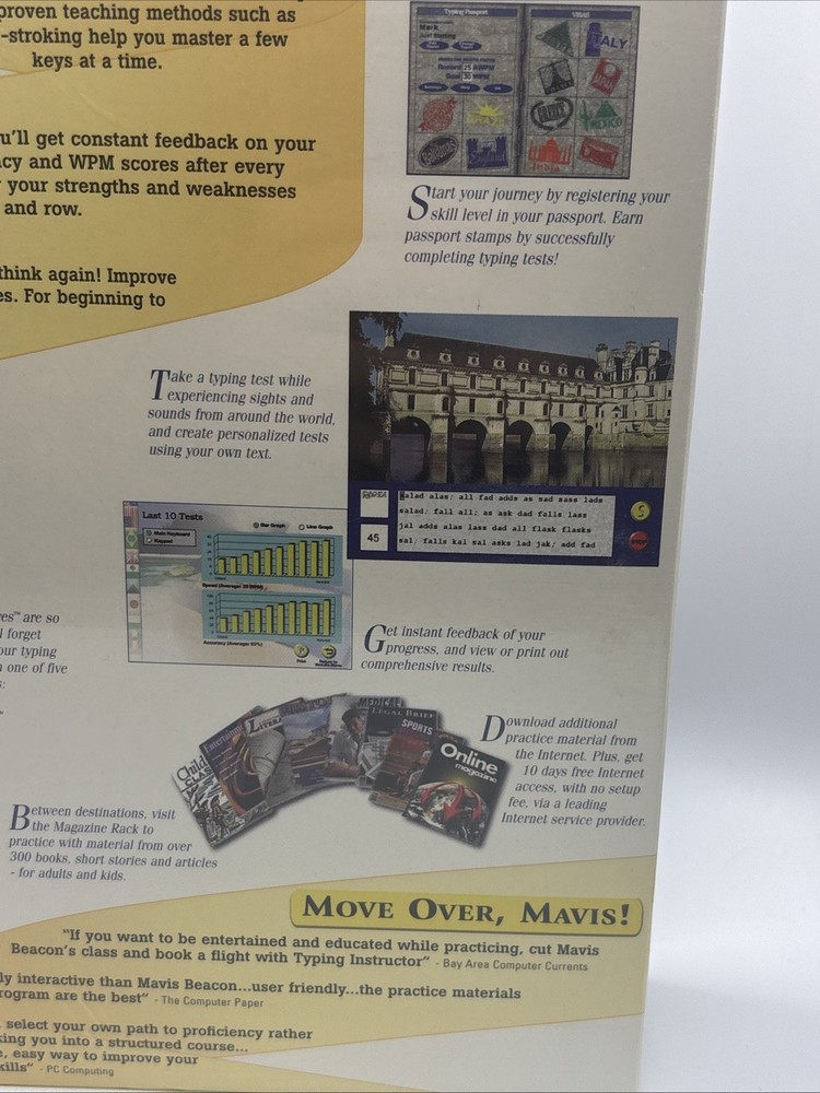 Vintage Typing Instructor Deluxe PC CD-ROM | Learn Touch Typing | Windows |