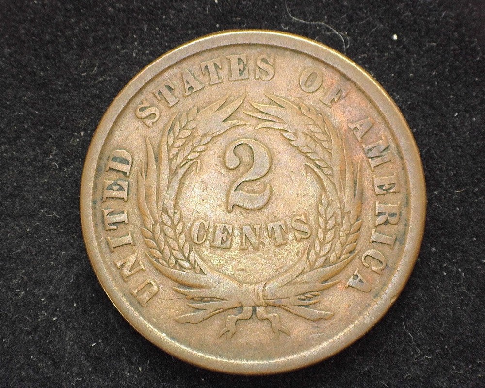 HS&C: 1864 Two Cent Piece VG - US Coin