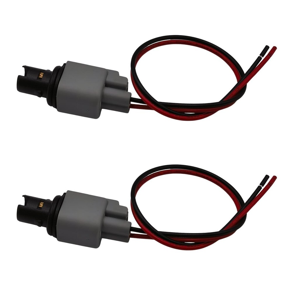 Lanphitus 2Pcs Side Marker Light Park Lamp Bulb Socket Connector Plug Pigtail...