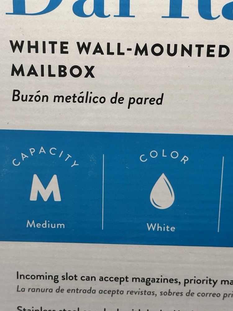 Dal Rae Architectural Mailbox Locking Wall Mount Mailbox 2562W-10 Front Access