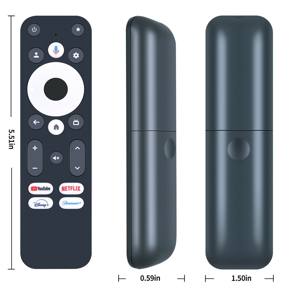Voice Remote Control For Onn 4K Pro Streaming Device with Google TV