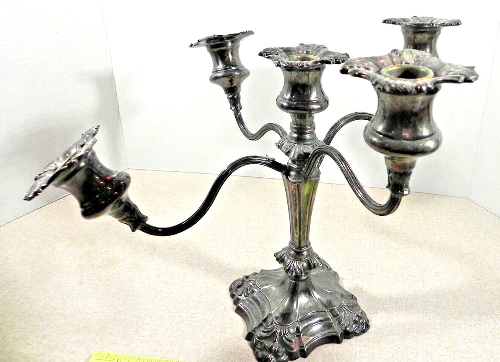 CANDELABRA 5 LIGHT SILVER COLOR