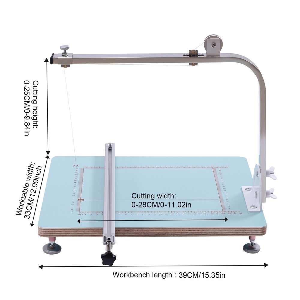 72W Hot Wire Foam Cutter Working Table Tool Sponge Styrofoam Cutting Machine US