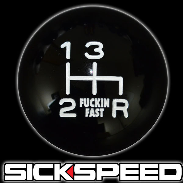 FING FAST SHIFT KNOB 4 SPEED SHORT THROW SHIFTER SELECTOR UN2 KIT BLACK/WHITE