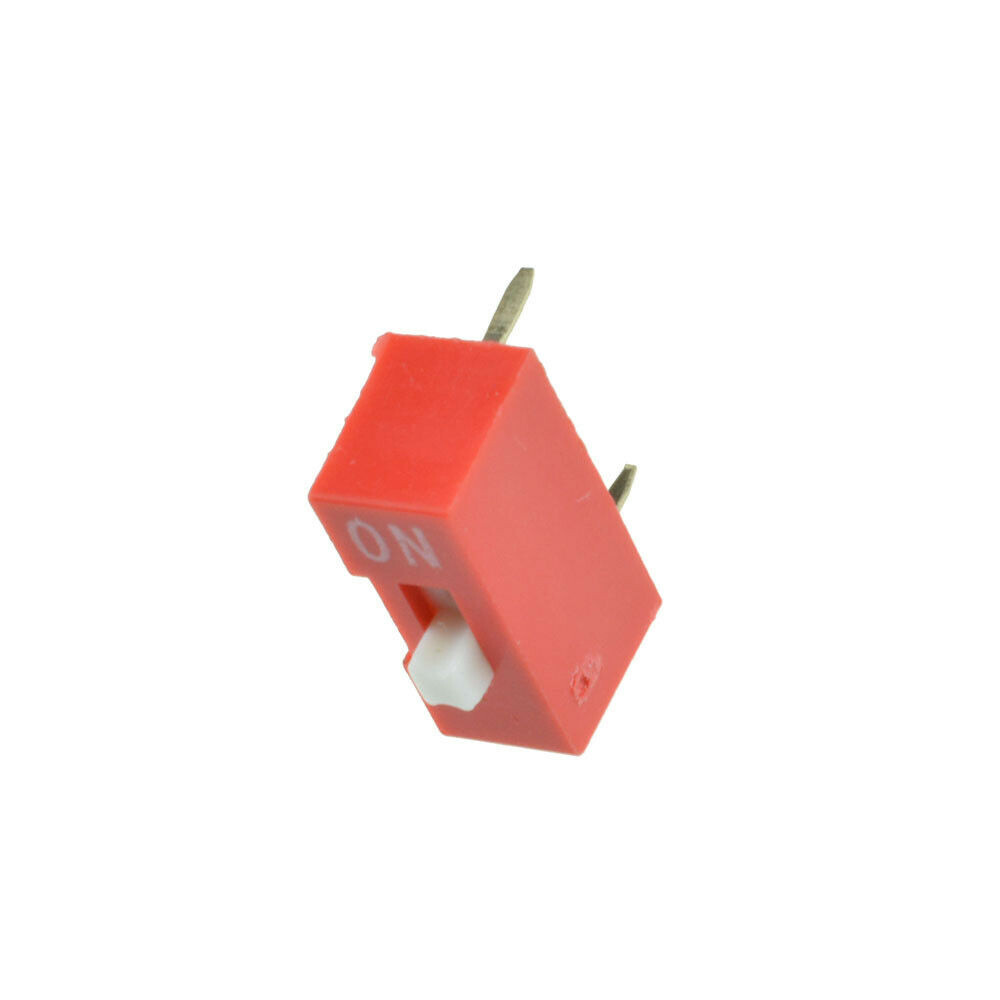 10Pcs Slide Type Switch Module 1-Bit 2.54mm 1 Position Way DIP Red Pitch