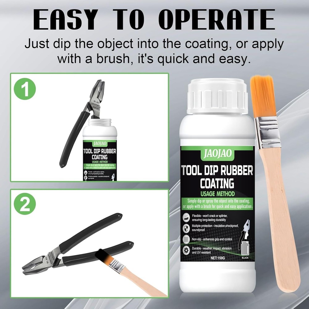 Rubber Coating Tool Handle Dip Spray Waterproof Anti-Slip Durable 150g