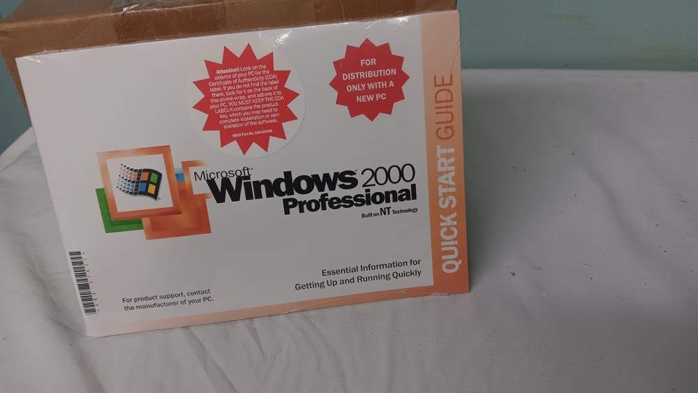 Microsoft Windows 2000 Professional SP2 Full Operating System + Product key