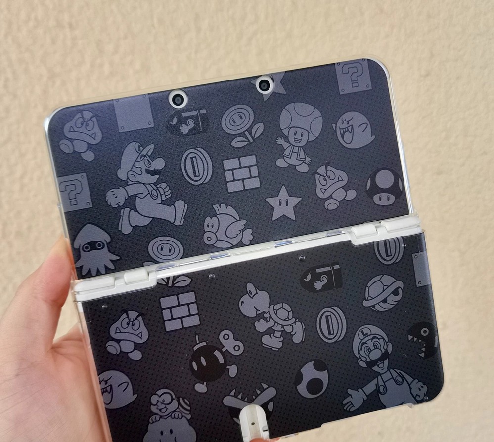 Nintendo New 3DS XL/LL Console Custom Super Mario Retro Pattern Protective Case