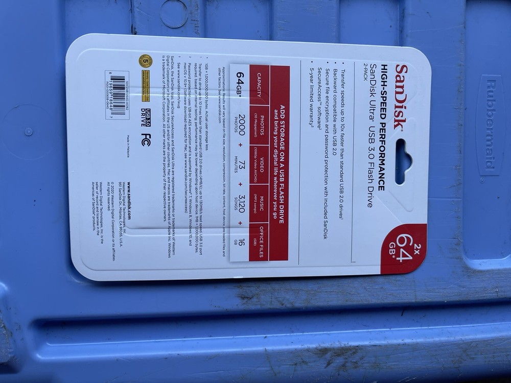 Sandisk Jump Drive 2 Pack 64 Gb