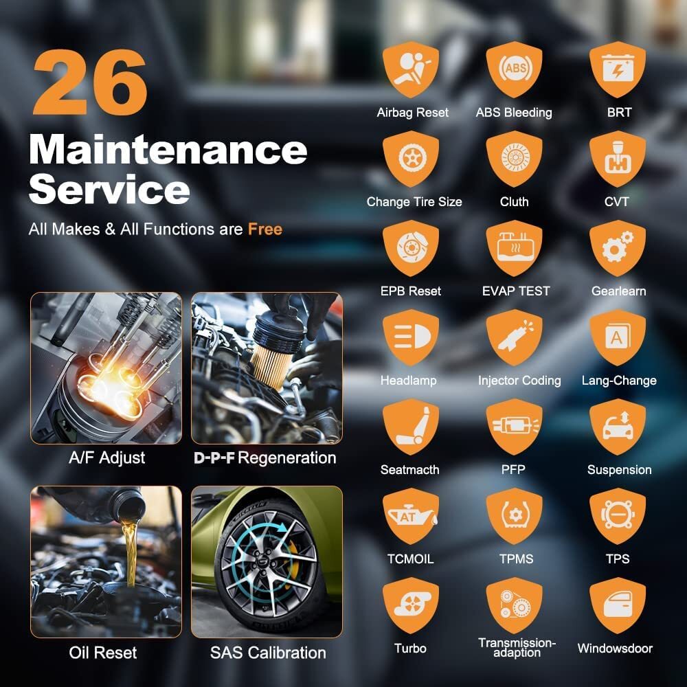 FOXWELL OBD2 Scanner Car ABS SRS Engine Systems Code Reader Bidirectional Test