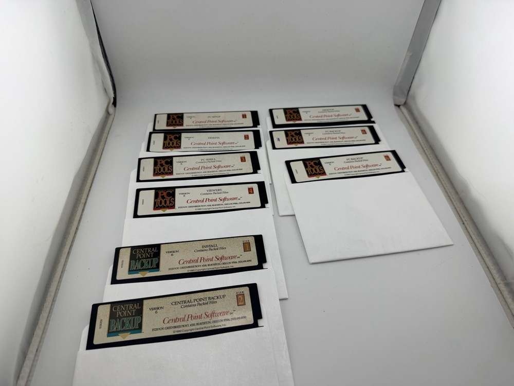 Vintage PC Tools Deluxe Version 6 DOS Software 5.25 & 3.5 Disks Complete Set