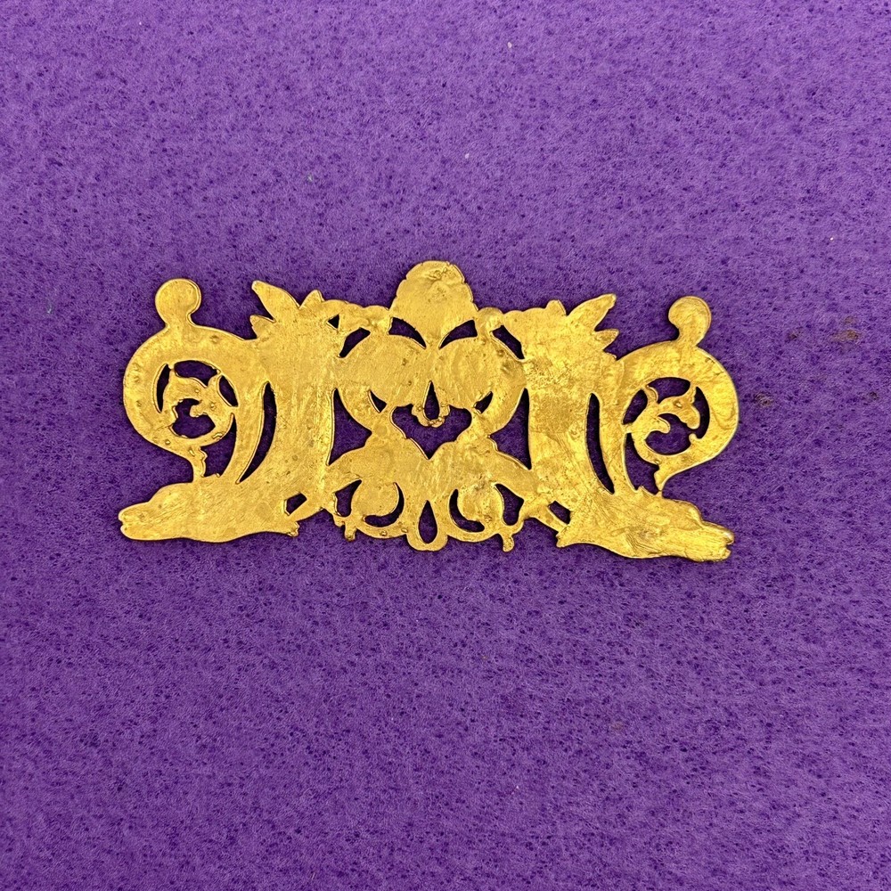 Vintage Cast decorative elements ormolu 98.5% Tin Gilted With 24k