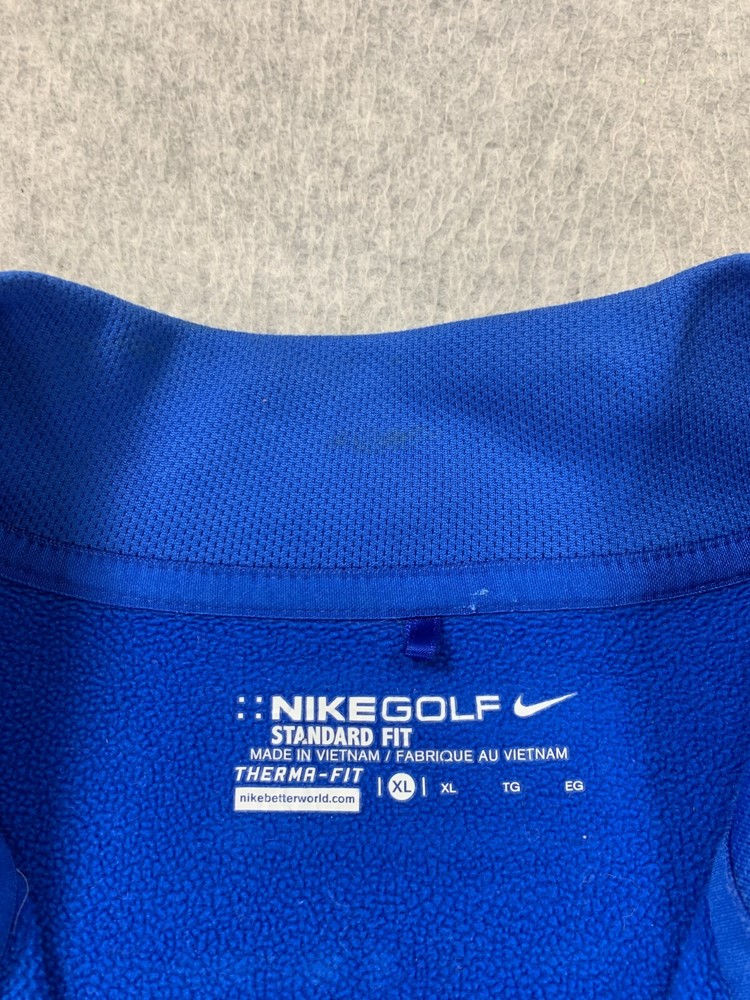 Nike Standard Fit 1/4 Zip Golf Pullover Jacket (Men's XL) Blue