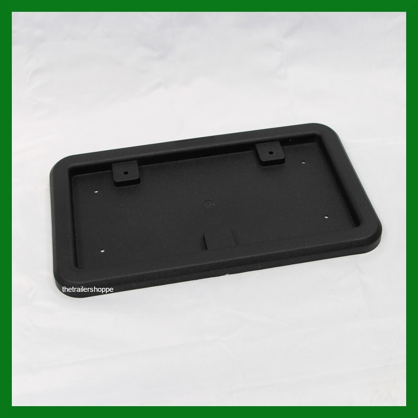Black Plastic Full Frame License Plate Holder for Enclosed Trailers