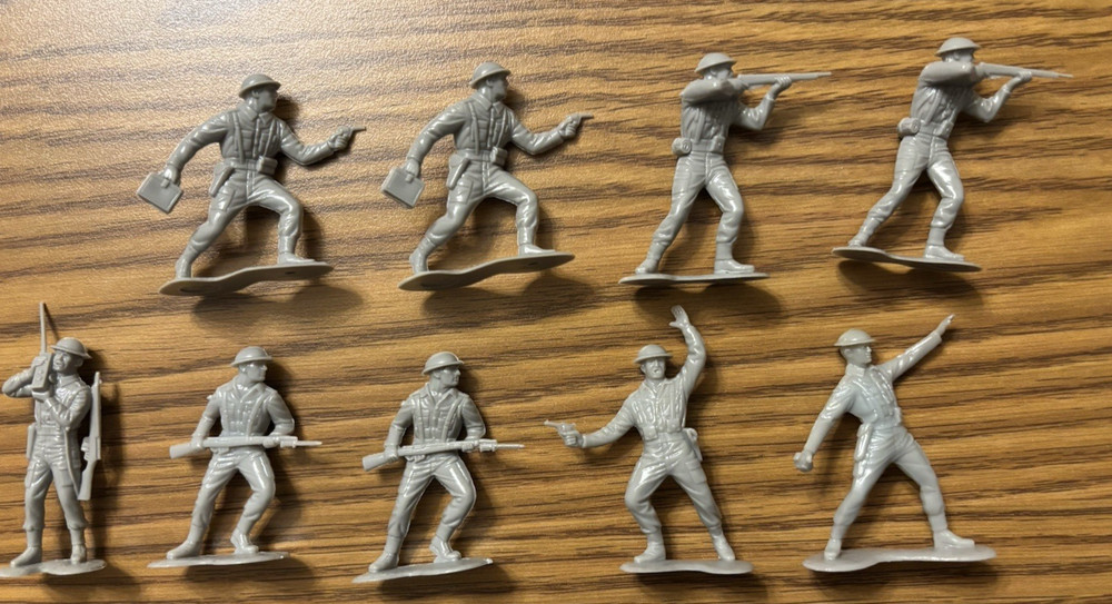 Marx battleground soldiers British figures Set