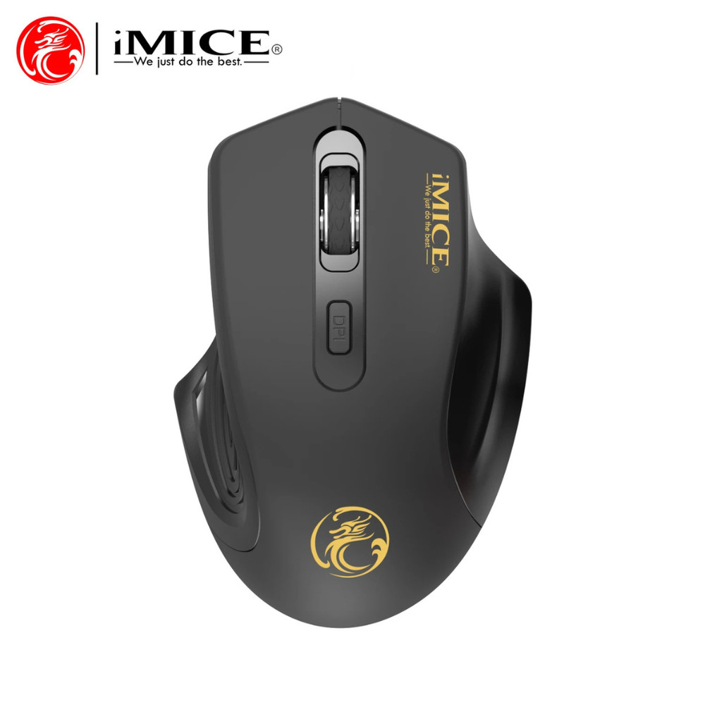 Wireless Silent Mouse 2.4G USB Battery Optical Tracking Computer Mouse Receiver