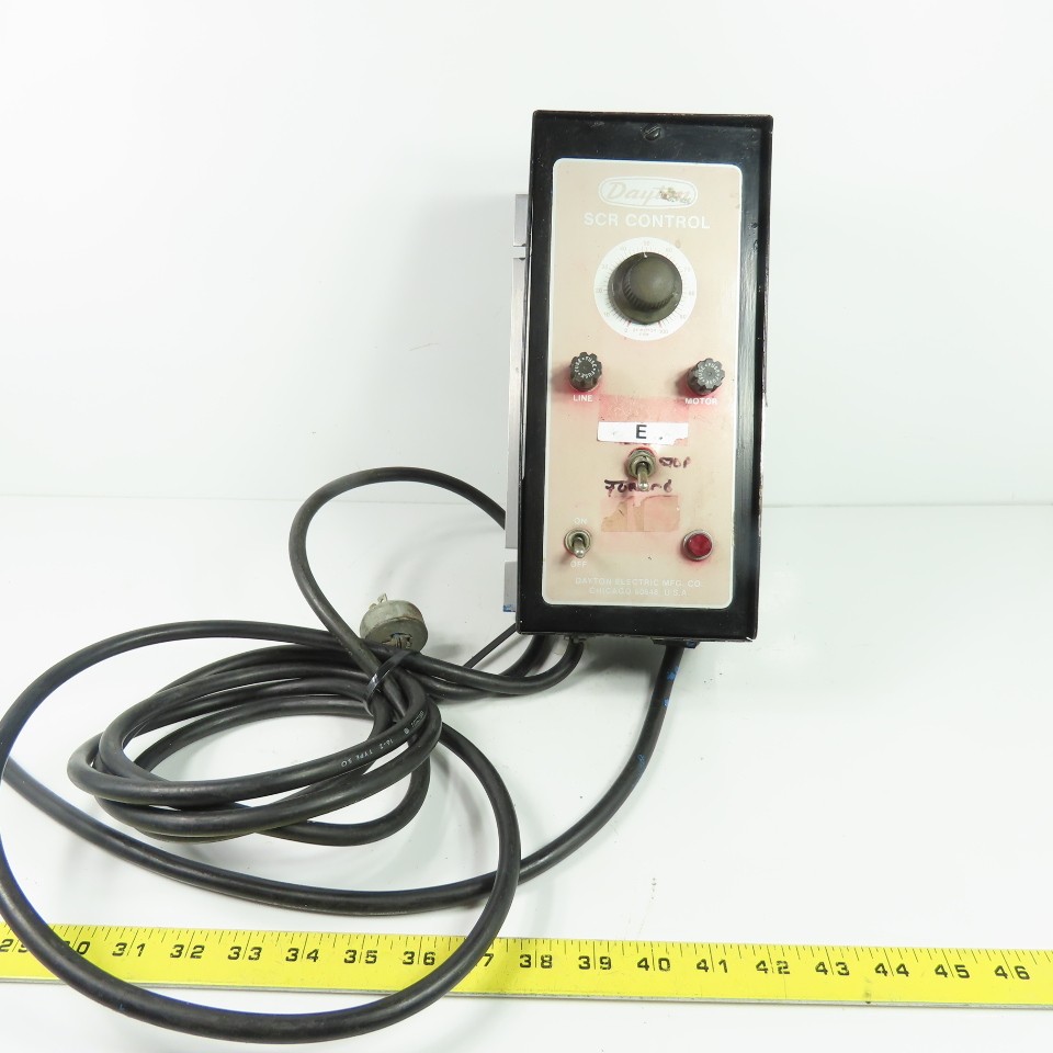 Dayton SCR Control SCR Motor Speed Control Forward/Stop Switch