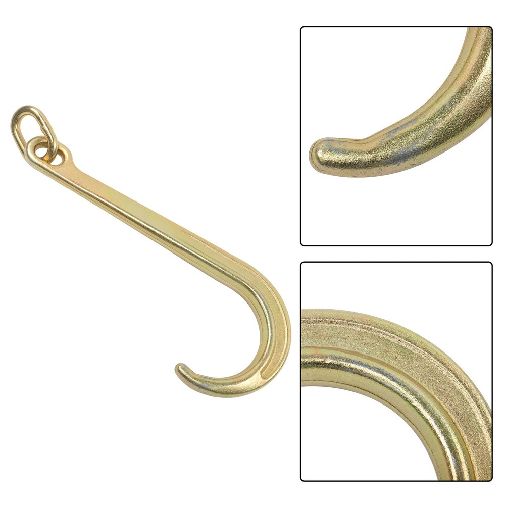 4 Pcs 15 Inch J Hook 5400 Lbs Working Load Limit Roll Back Clevis G70