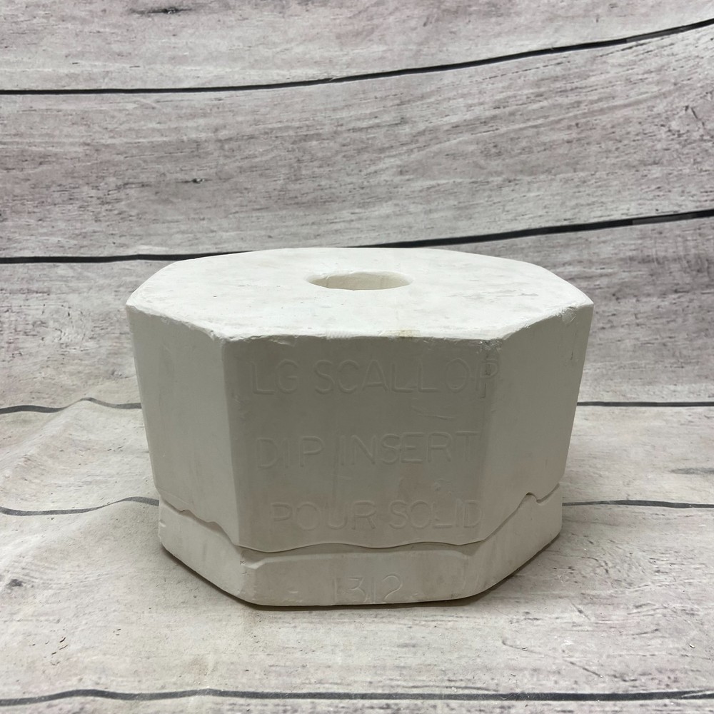 Boothe Mold Ceramic Casting Mold LG Scallop Dip Insert Pour Solid #1312