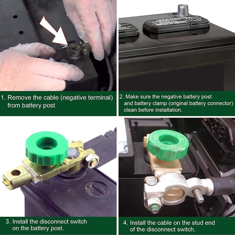 Auto Battery Link Terminal Quick Cut-off Disconnect Master Kill Shut Switch