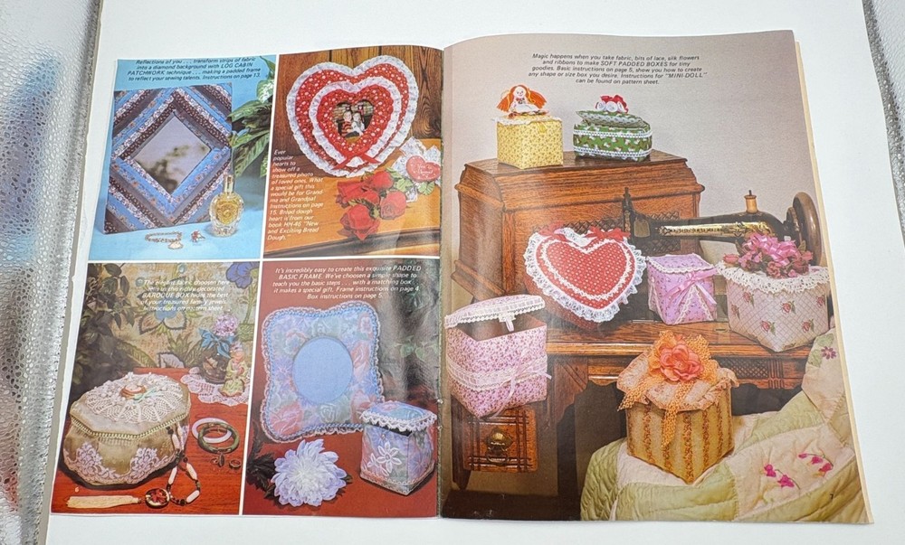 Soft Sculpture Frames Boxes & Baskets Vintage Craft Booklet with Patterns 1981