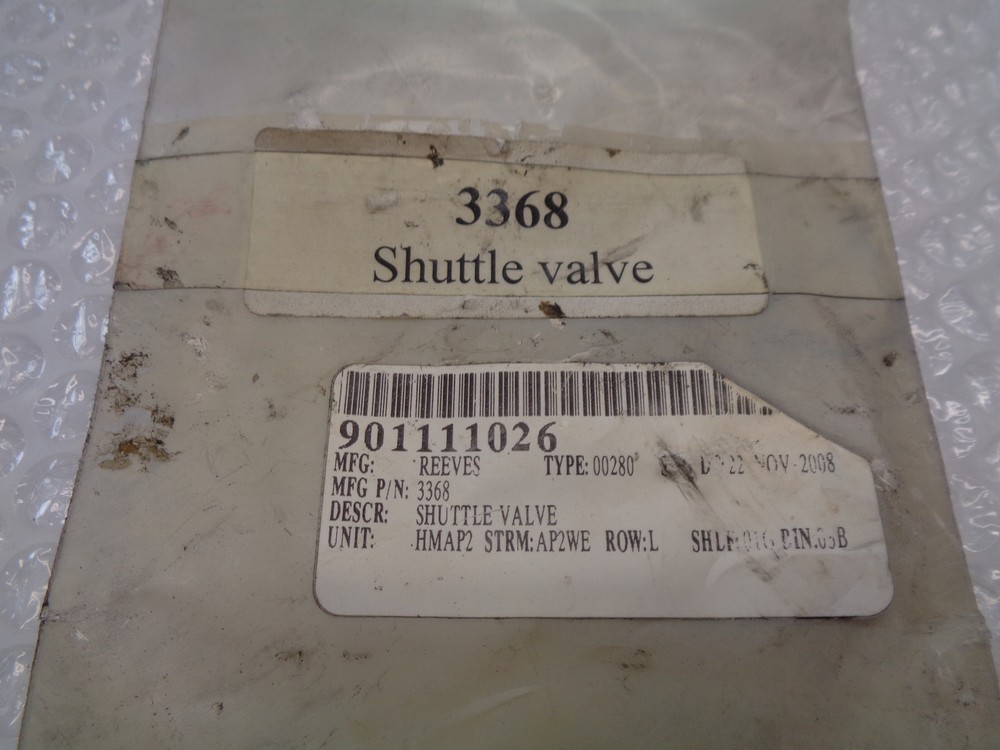 REEVES 3368 SHUTTLE VALVE NSNP