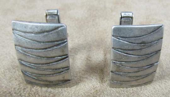 Sterling Silver Cuff Links By Elias +